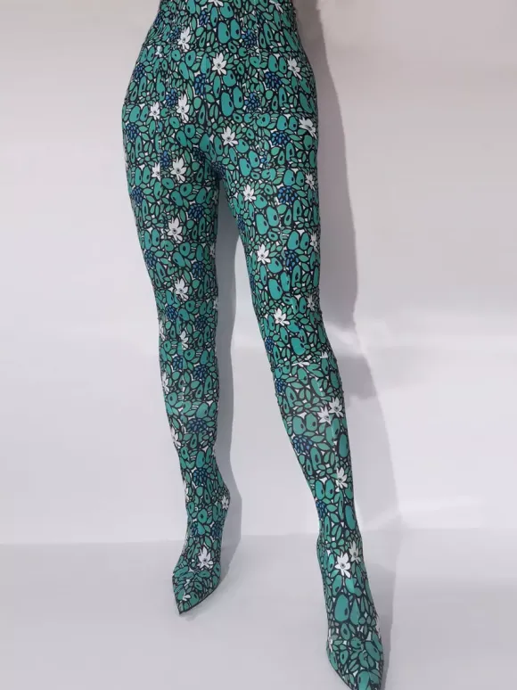 Cuissards Bout Pointu Talon Aiguille Tissu Élastique Pour Femmes