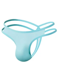 Cullotte Sexy Homme Lingerie Sexy à Lacets Croisés Unicolore