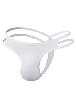 Cullotte Sexy Homme Lingerie Sexy à Lacets Croisés Unicolore