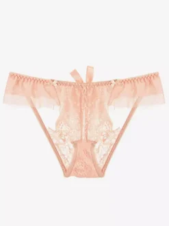 Culottes pour femmes avec n艙uds et culottes sexy en dentelle noire