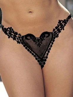 Culottes Sous-vêtements Lingeries Sexy Femmes en Dentelles Transparentes Creusants Florales Unicolore Culottes Sous-vêtements Lingeries Sexy
