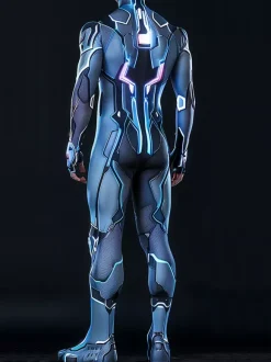 Cyberpunk Combinaisons zentai motifs Halloween Combinaison Cyberpunk pour homme armure mécanique costume de cosplay combinaison élastique steampunk