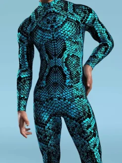 Cyberpunk Combinaisons zentai camouflage Halloween Combinaison Zentai Adulte Animal Robot 3D Imprimé Lycra Spandex Costumes Sexy