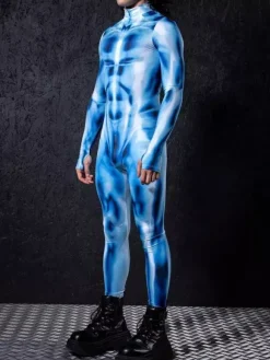 Cyberpunk Combinaisons zentai motifs Combinaison imprimée Halloween combinaison intégrale pour soirées à thème