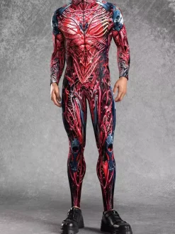 Cyberpunk Combinaisons zentai motifs Combinaison imprimée Halloween combinaison intégrale pour soirées à thème
