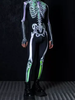 Cyberpunk Combinaisons zentai motifs Combinaison imprimée Halloween combinaison intégrale pour soirées à thème