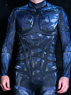 Cyberpunk Combinaisons zentai motifs Halloween Costume Cyberpunk Homme Costumes d'Halloween Homme Costumes pour Couples Homme Costume Robot Costume Science-Fiction Costume Cyber Tenue Burning Man
