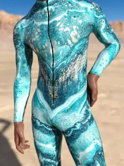 Cyberpunk Combinaisons zentai motifs Halloween Combinaison Cyberpunk musclée pour homme et femme motif 3D coloré costume de cosplay costume steampunk fête d'Halloween spectacle zentai