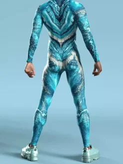 Cyberpunk Combinaisons zentai motifs Halloween Combinaison Cyberpunk musclée pour homme et femme motif 3D coloré costume de cosplay costume steampunk fête d'Halloween spectacle zentai