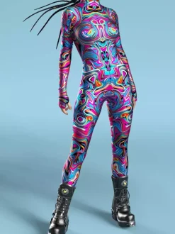 Cyberpunk Combinaisons zentai motifs Halloween Combinaison zentai pour adulte imprimé écailles de poisson lycra et spandex costumes sexy