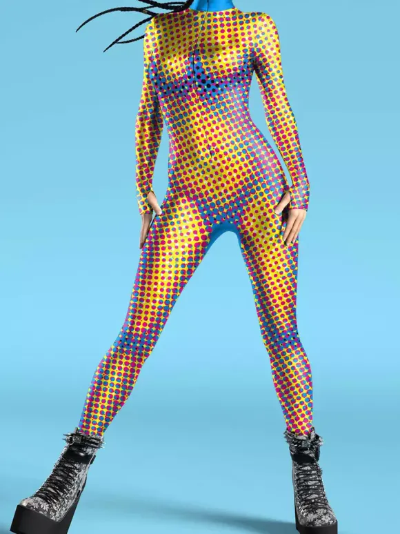 Cyberpunk Combinaisons zentai motifs Halloween Combinaison zentai pour adulte imprimé écailles de poisson lycra et spandex costumes sexy