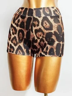 Danse Latine Short Blanc Femmes Pantalon De Danse Sexy En Polyester