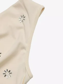 Débardeur abricot à col bénitier et dos nu style décontracté pour femme été