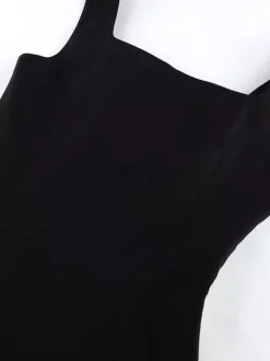 Débardeur blanc à bretelles et fermeture éclair au col sexy en viscose pour femme
