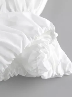 Débardeur rose sans bretelles plissé sexy dos nu en coton pour femme