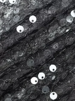 Débardeur noir à bretelles fines et dentelle au col sexy en polyester pour femme
