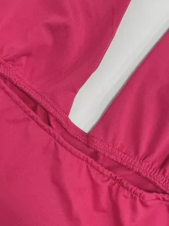 Débardeur rouge dos nu à lacets sans manches sexy pour femme