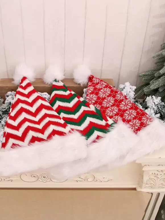 Décoration De Fête De Noël Chapeau De Noël En Fibre De Polyester Déguisement Noël Cadeau Enfant