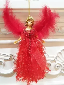 Décoration Ange Fête Polyester Fibre Noël Enfants Noël Déguisement Noël Cadeau Enfant