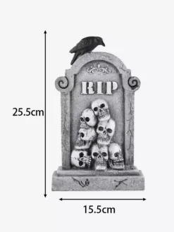 Décoration de pierre tombale d'Halloween ornements de pelouse de cimetière gothiques accessoires de cimetière en résine résistants aux intempéries