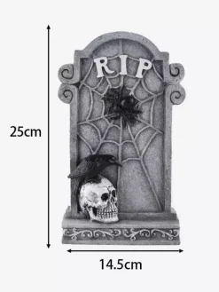 Décoration de pierre tombale d'Halloween ornements de pelouse de cimetière gothiques accessoires de cimetière en résine résistants aux intempéries