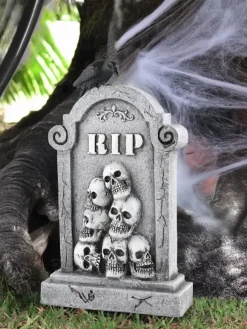Décoration de pierre tombale d'Halloween ornements de pelouse de cimetière gothiques accessoires de cimetière en résine résistants aux intempéries