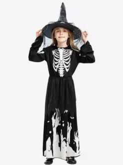 Déguisement de sorcière phosphorescente pour enfants