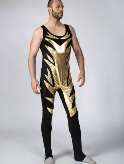 Déguisements Halloween Shiny Métallique 2026 Lutte Singlet Déguisements Halloween