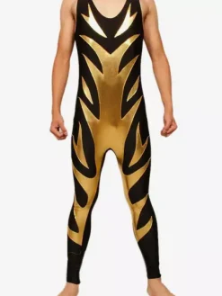 Déguisements Halloween Shiny Métallique 2026 Lutte Singlet Déguisements Halloween