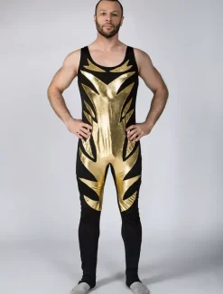 Déguisements Halloween Shiny Métallique 2026 Lutte Singlet Déguisements Halloween