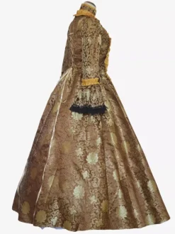 Déguisement Vintage Robe Noire Gothique Rétro Soirée costumes Marie-Antoinette Imprimé