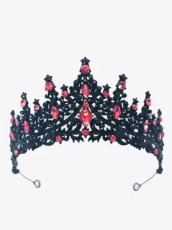 Diadèmes vintage pour femmes couronnes en alliage strass et pierres synthétiques style rétro