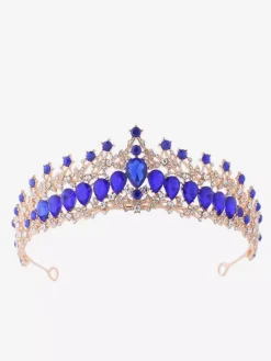 Diadèmes vintage pour femmes en alliage et strass accessoire de tête rétro élégant