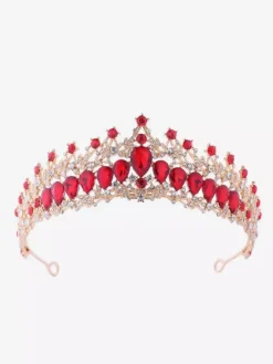 Diadèmes vintage pour femmes en alliage et strass accessoire de tête rétro élégant