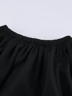Ensemble blazer et jupe d'inspiration militaire pour femme tenue chic deux pièces - Noir vintage col montant coupe ajustée - Tenue de soirée printemps 2026