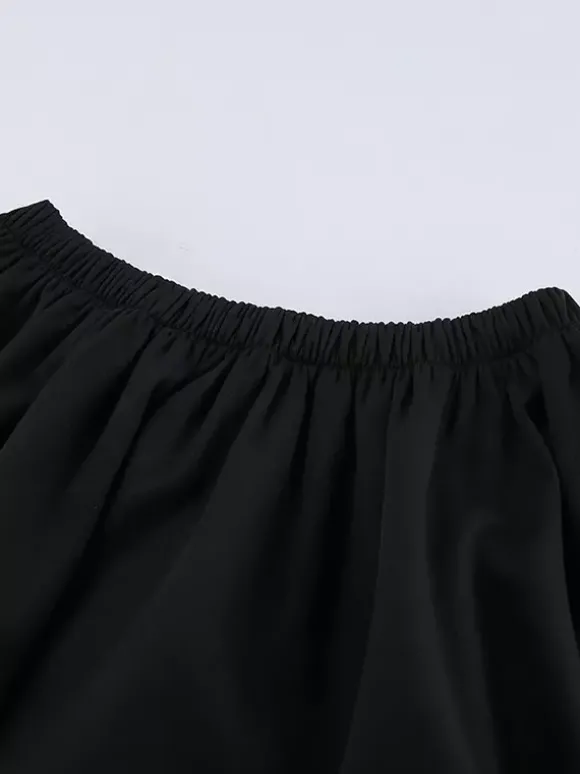 Ensemble blazer et jupe d'inspiration militaire pour femme tenue chic deux pièces - Noir vintage col montant coupe ajustée - Tenue de soirée printemps 2026