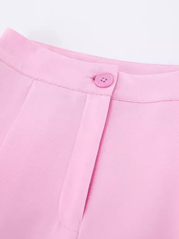 Ensemble blazer sans manches pour femme style business casual - Rose chic croisé coupe cintrée - Tenue de travail été 2026