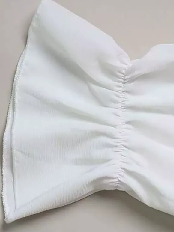 Ensemble bohème à volants 2 pièces pour femme - Haut court à manches longues et n艙ud sur le devant et short - Tenue de vacances d'été à la plage 2026