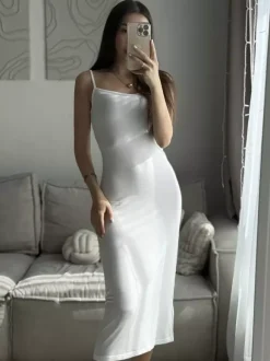 Ensemble coordonné 3 pièces en maille : robe maxi cardigan long et robe nuisette pour femme (collection 2026)