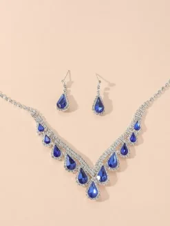 Ensemble de bijoux pour mariage beau métal zircone cubique