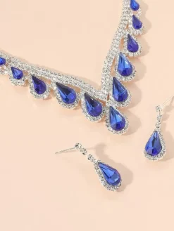 Ensemble de bijoux pour mariage beau métal zircone cubique