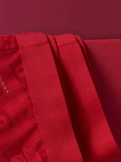 Ensemble de sous-vêtements et chaussettes rouges pour homme slip rouge taille mi-haute sans coutures année de naissance