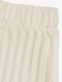 Ensemble deux pièces abricot chic à col bijou et jupe sans manches