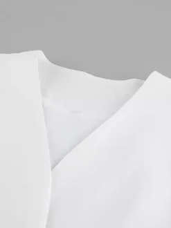 Ensemble deux pièces pour femme : haut cache-c艙ur à col en V et jupe longue taille haute (collection 2026)