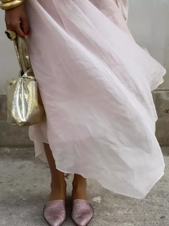 Ensemble deux pièces rose chic quotidien en velours à bretelles sans manches dos nu haut et jupe d'été.