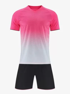Ensemble Maillot De Football Respirant Homme Sport Flocage Personnalisé Bleu Blanc