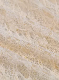 Ensemble maillots de bain et paréos abricot chic à volants bretelles et col sans manches