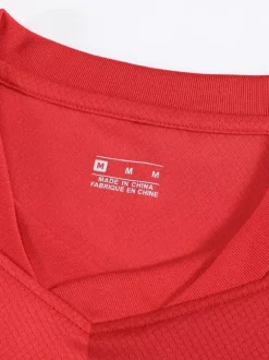 Ensemble personnalisé 3 pièces de maillot domicile rouge à manches courtes du Canada 2026