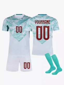 Ensemble personnalisé 3 pièces maillot extérieur de l'équipe nationale 25/26 manches courtes