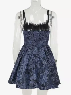Ensemble robe nuisette et blouse en dentelle à motif floral style gothique lolita costume d' cosplay